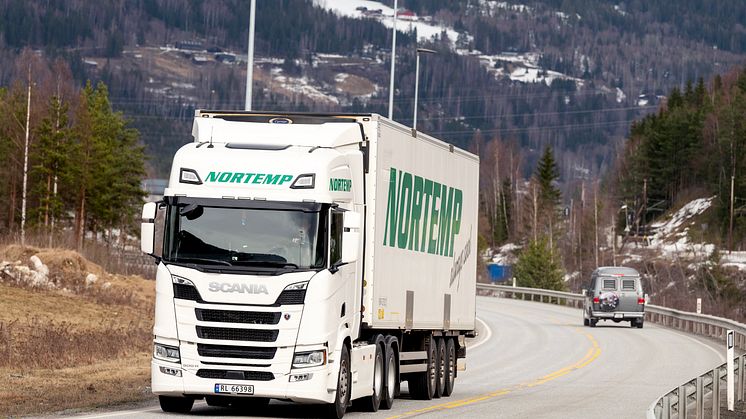 LAVERE: Da Nortemp tok i bruk sine siste 14 Scania 500R Super trekkvogner, så de det med en gang på gjennomsnittsforbruket på hele flåten. 