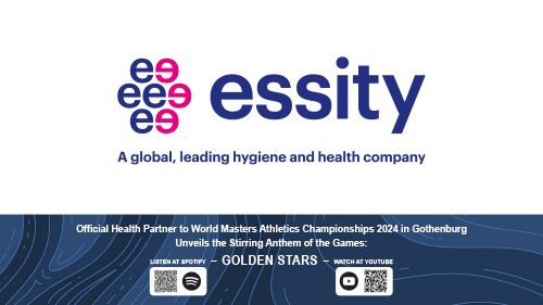 Essity supports the next World Masters Athletics Championships 2024