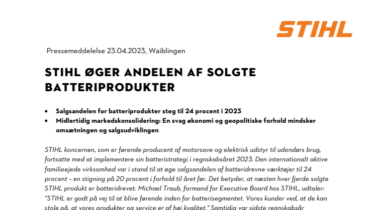 STIHL_Regnskabsåret 2023_STIHL øger andelen af solgte batteriprodukter.pdf