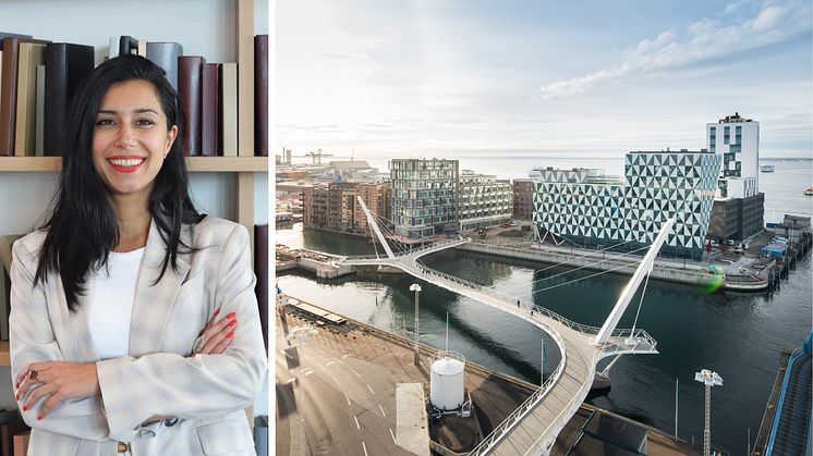 Zeynep Erdal, verksamhetsledare på Helsingborg Innovation District, ser fram emot att vara med och skapa det nya innovationsdistriktet som ska främja innovationskraften i Helsingborg.