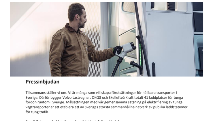 Pressinbjudan laddstation Luleå