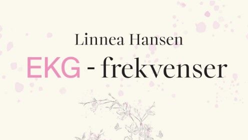 Diktsamlingen "EKG-frekvenser" av Linnea Hansen är mer än bara en bok att läsa; det är en bok att känna