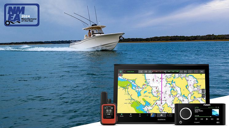 Garmin on kymmenennen kerran NMEA Manufacturer of the year  