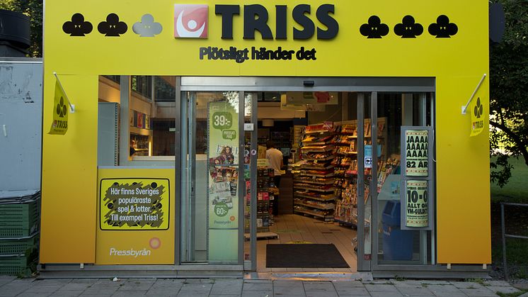 Plötsligt händer det! Pressbyrån blir en Trissbutik. 