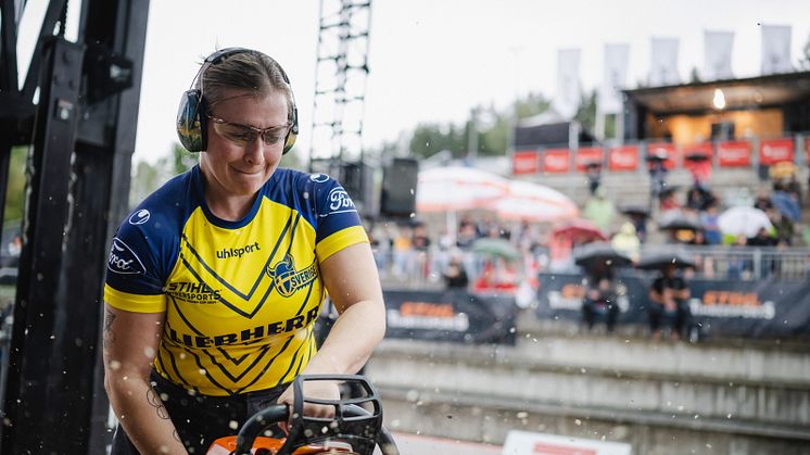 Tove Njåstad nia i världen på TIMBERSPORTS®.