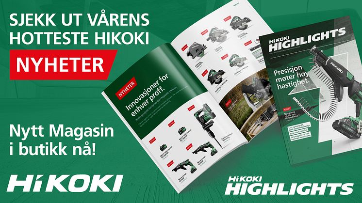 HiKOKI magasinet Highlights, utgave 1-2024