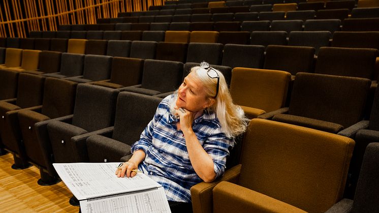 Kompositören Anna-Lena Laurin. Foto: Nadja Hallström