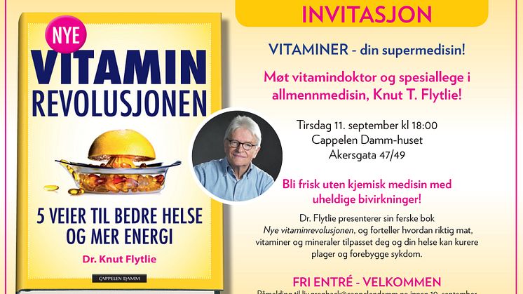 Velkommen til lansering - Nye vitaminrevolusjonen