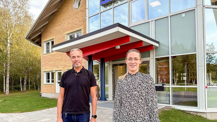 Jörgen Andersson-Strand VD och Maria Åhlund, Planeringschef Elnät.