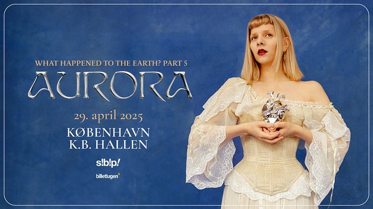 Norske AURORA inviterer til popfest i K.B. Hallen