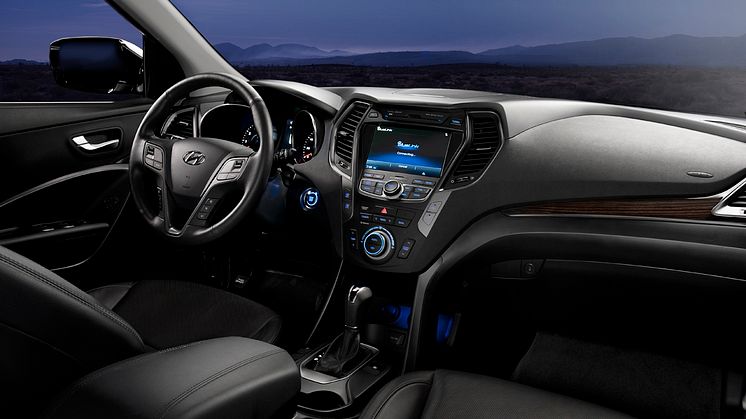 Nye Hyundai Santa Fe: Interiør