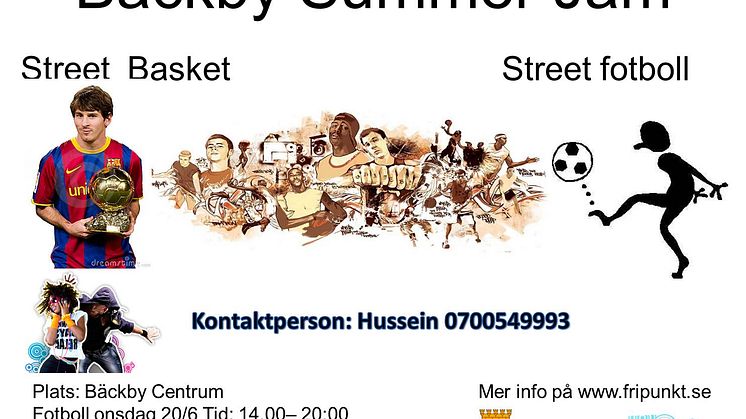 Affisch Bäckby Summer Jam