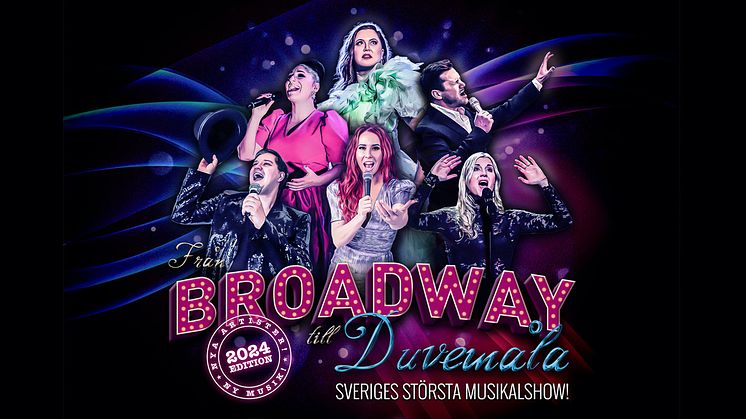 Musikalshowen "Från Broadway till Duvemåla" tar Sverige med storm – tillbaka på turné