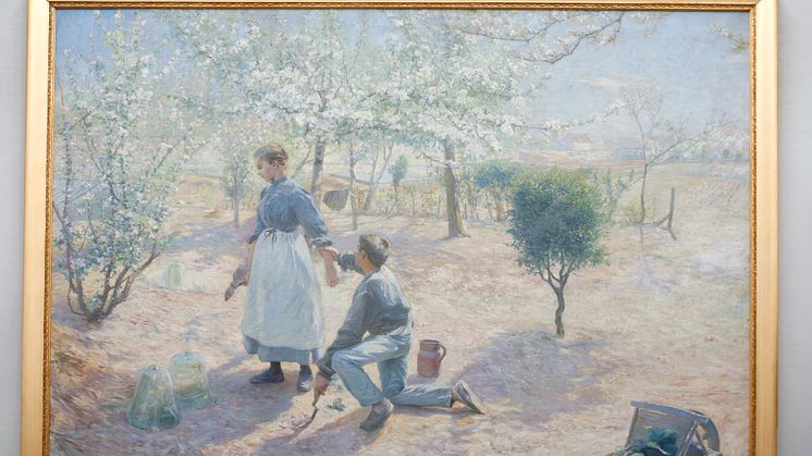 Konstverket "Vår" målad av Gottfrid Kallstenius 1892