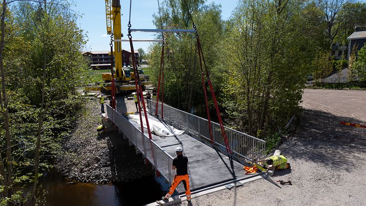 Nya gång- och cykelbron och Betelparken i Sunne invigs 31 maj kl 12.