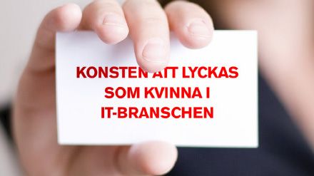 TJEJKVÄLL HOS QBRANCH 4/12 2007 - KONSTEN ATT LYCKAS SOM KVINNA I IT-BRANSCHEN