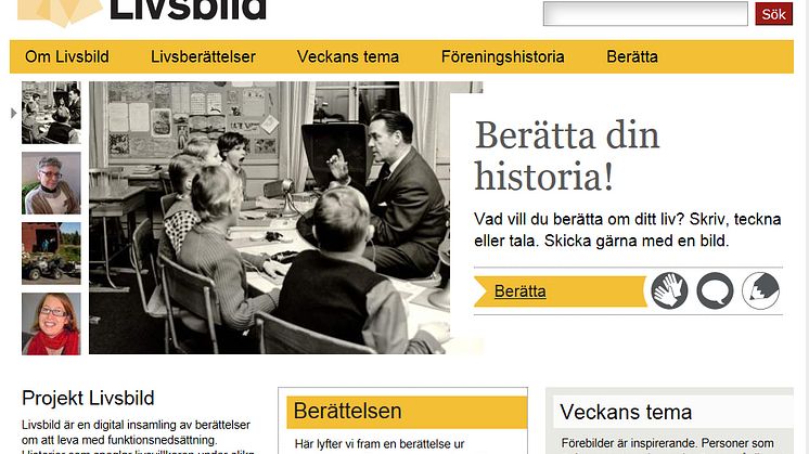 Välkommen till starten av www.livsbild.se  - kulturministern inviger