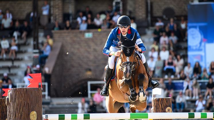 Henrik von Eckermann rider LGCT i Valkenswaard, Nederländerna, i helgen.