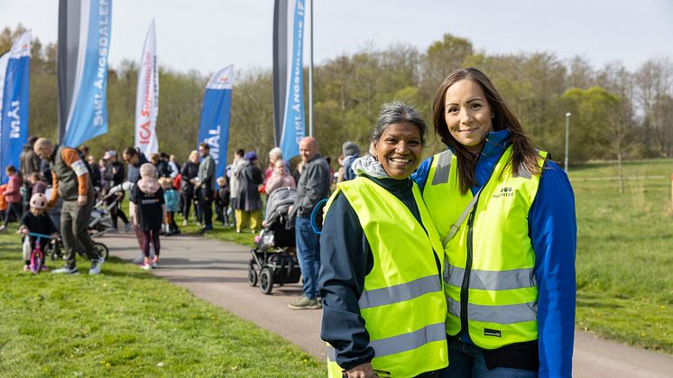 Projektledarna Sapna Billengren Lindström och Therese Sandén hoppas på många motionärer och besökare på lördag. 