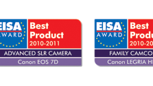 Canon vinner tre prestigefyllda EISA-utmärkelser för 2010-2011