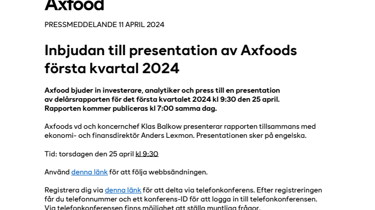 Inbjudan till presentation av Axfoods.pdf