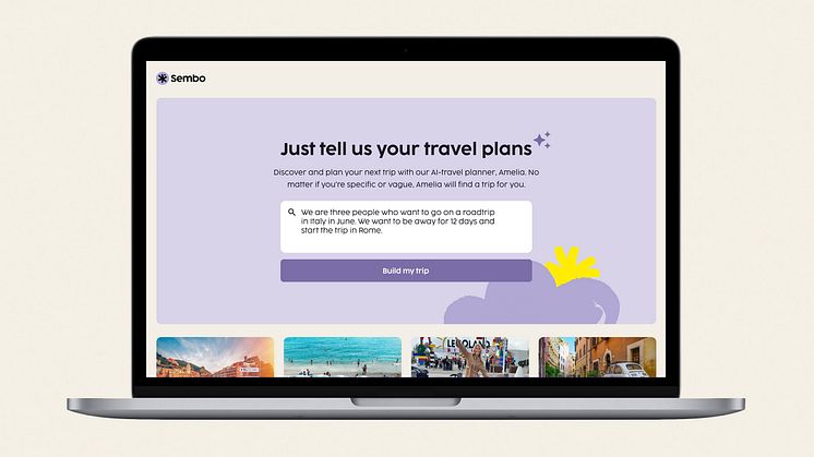 Sembos' new AI assistant is the first of its kind globally. It allows anyone to ask trip related questions and then book the suggested trip in a single booking feed - regardless of its complexity.