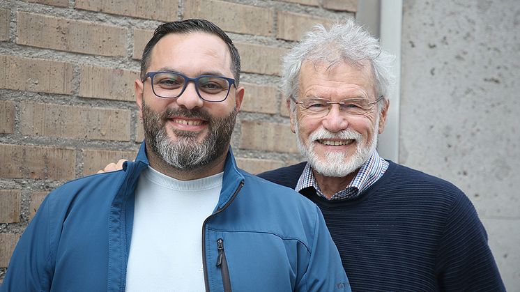 Nawras Alashour och Olof Frensborg är grundare av FoodTech-bolaget BlåGrön Odling som nu tar in nytt kapital. Foto: Kenneth Zetterlund