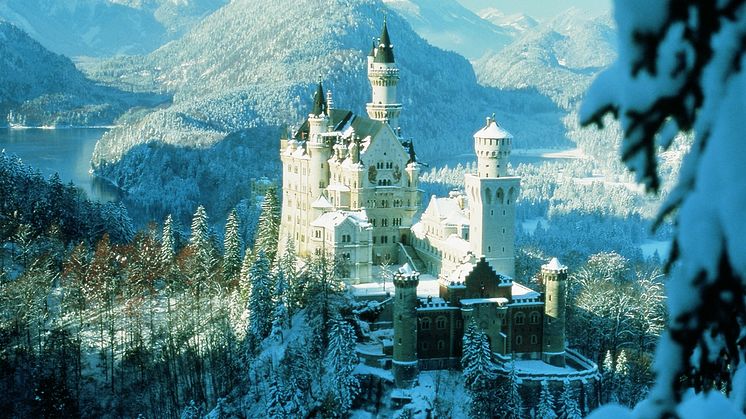 Sagoslottet Neuschwanstein i södra Bayern. FOTO: Tyska Turistbyrån AB/DZT e.V.