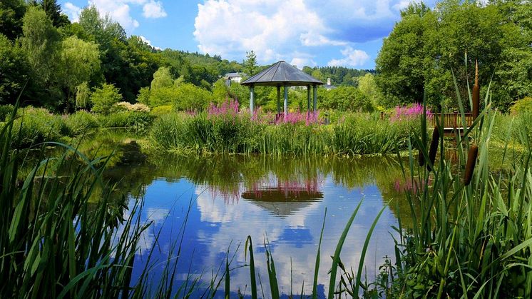 das Thermalbad Wiesenbad lädt zum Kräutermarkt ein (Foto: Kurgesellschaft/Beatrice Herr)