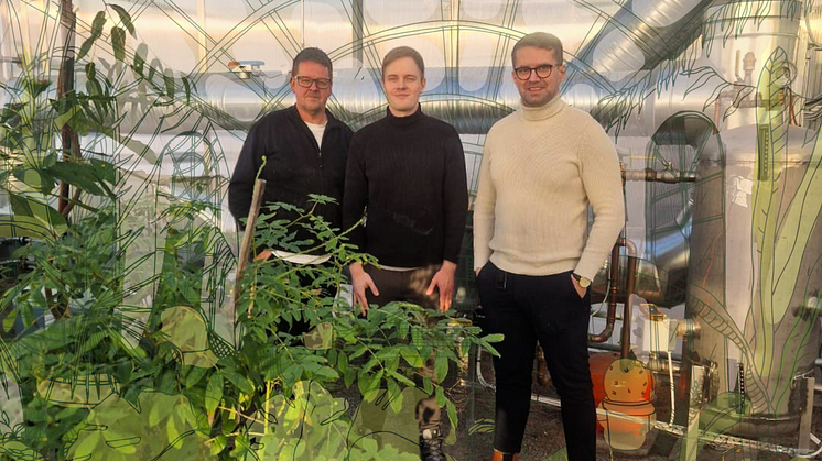 Patrick Olsson (CMO) tillsammans med Johan Ljungkvist (CFO) och Vlatko Milic (CTO).