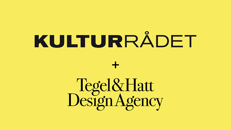 Kulturrådet väljer Tegel & Hatt som leverantör av grafisk produktion.