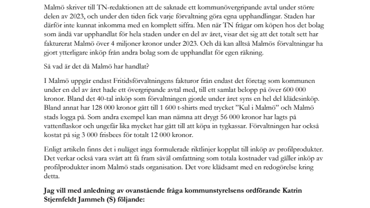 Olsson Fråga aug om Skattepengar till tygkassar och t-shirts.pdf