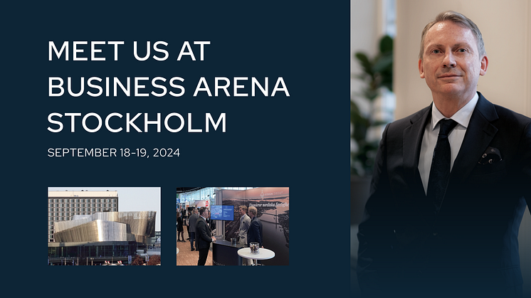 Meet us at Business Arena Stockholm, September 18-19!