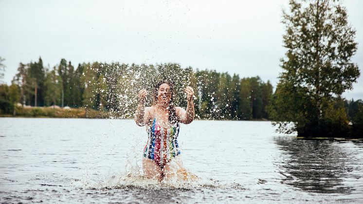 In Dalarna there are plenty of lakes where you can swim. Here nature is always accessible. Photo: Sara Rönne.
