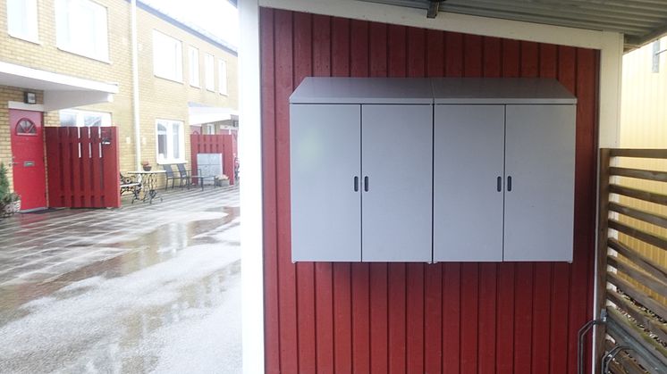 Väderboxar (säkerhetsdörrar från Boxicon) för postboxar och fastighetsboxar