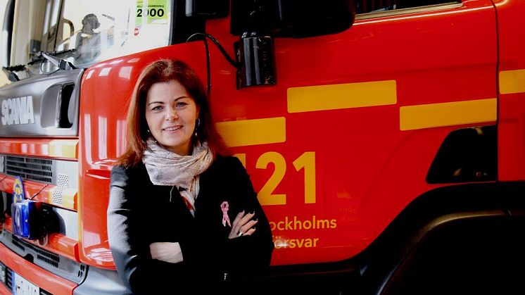 Theréz Randquist (M):  Storstockholms Brandförsvar på Ung08 lär unga om brandskydd och livräddning 