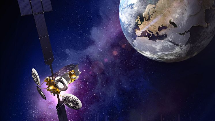 Crédit photo : Artist's rendition of EUTELSAT KONNECT VHTS satellite (Credit Thales Alenia Space)