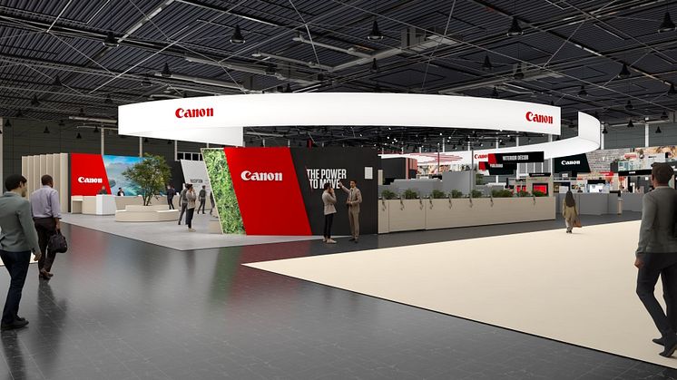 Canon har tredje største stand på drupa og presentere en kraftfull kombinasjon av forretnings- og teknologiinnovasjoner. 