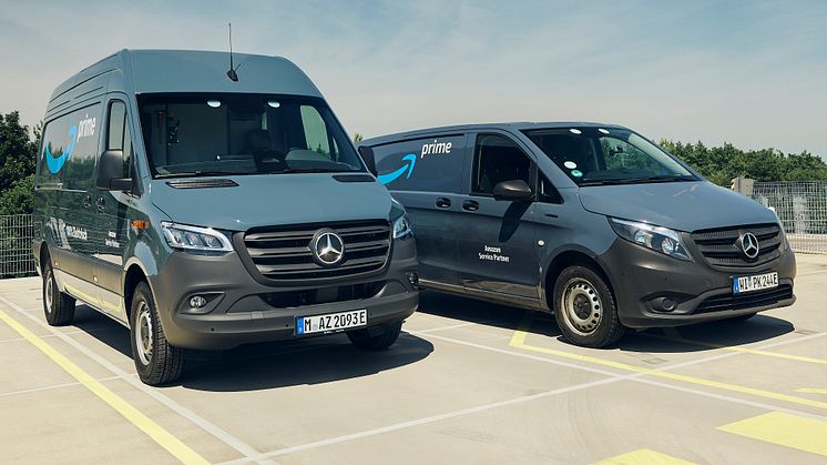 Största elbilsordern någonsin för Mercedes-Benz: nära 5 000 eldrivna transportbilar för Amazon