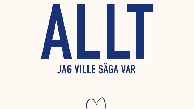 Från förälskelse till krossat hjärta i diktsamlingen "Allt jag ville säga var"