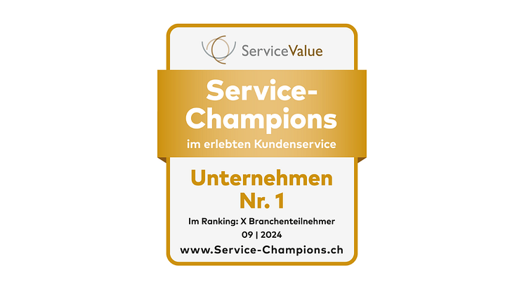 Schweizer Kunden stimmen für ihre „Service-Champions“ 