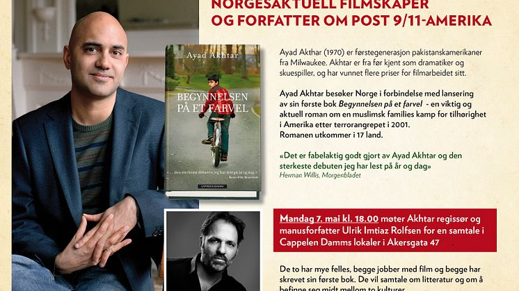 Møte med Ayad Akthar, i samtale med Ulrik Imtiaz Rolfsen