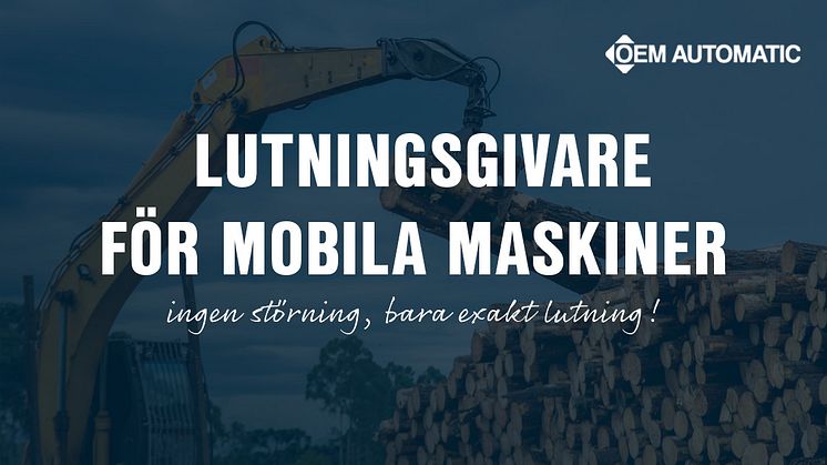 OEM Automatic lanserar lutningsgivare för mobila applikationer