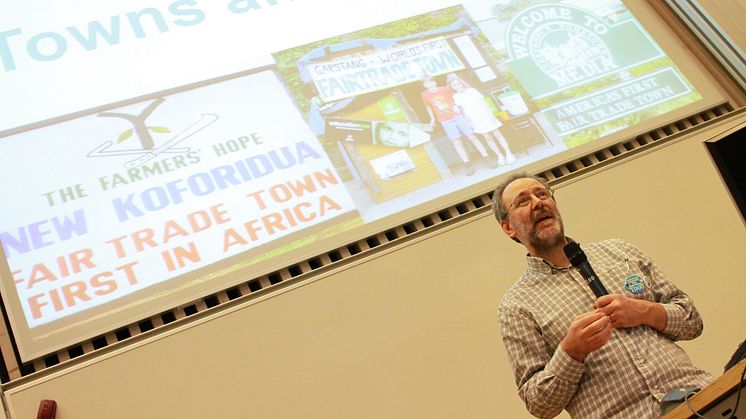 Bruce Crowther at 5th International Fair Trade Towns Conference
