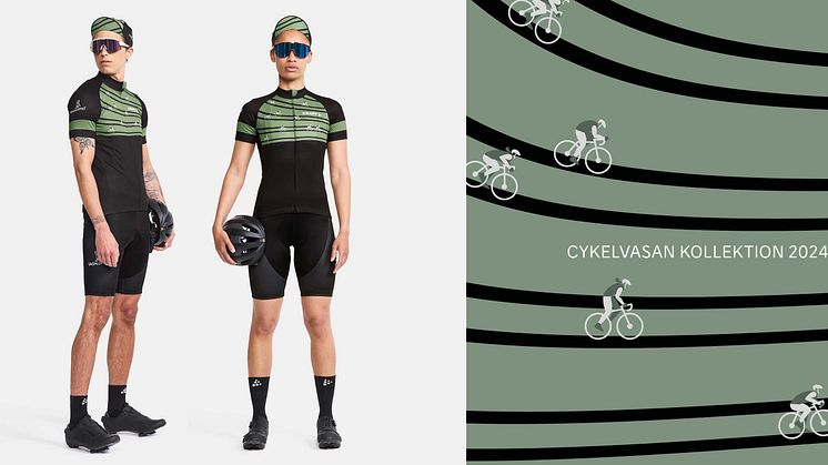 Årets kollektion för Cykelvasan lanseras i maj och finns att köpa online på stadium.se och craftsportswear.com samt på plats i Sälen och Mora under Vasaloppets sommarvecka.