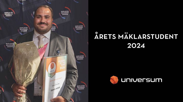 Låt oss presentera Årets Mäklarstudent 2024: Daniel Månér!