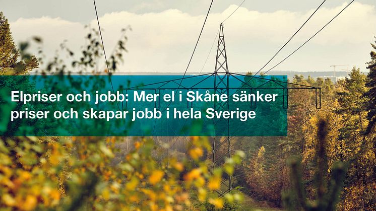 Mer skånsk el ger 190 000 jobb i hela Sverige