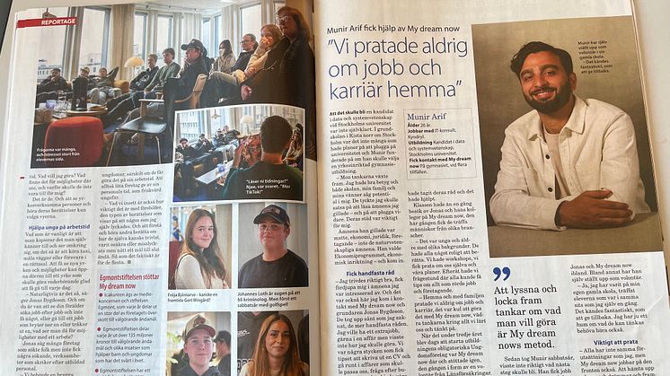 Reportage i Icakuriren om elevernas besök på redaktionen. Intervju med elev som varit med i programmet tidigare. 