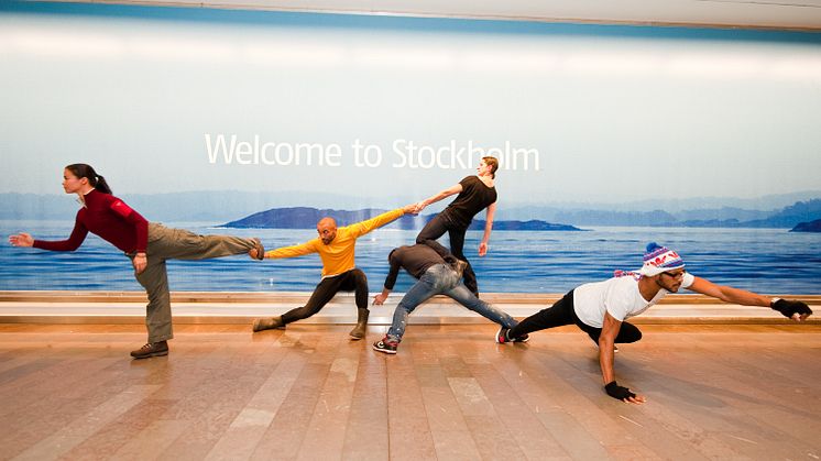 Cullbergbaletten dansar på Arlanda