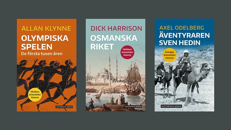 Sommarnyheter i historiska bokserier: OS, Osmanska riket och Sven Hedin